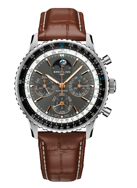 Review Breitling Navitimer B19 Chronograph 43 Perpetual Calendar Replica watch PB1921251B1P1